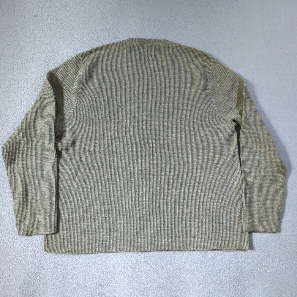 Polo‎ Ralph Lauren VTG Waffle Knit Sweater Mens XXL Olive Green 100% Wool NWT